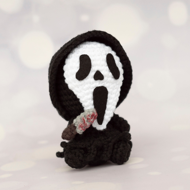 Extra Large Handmade Crocheted Ghostface 