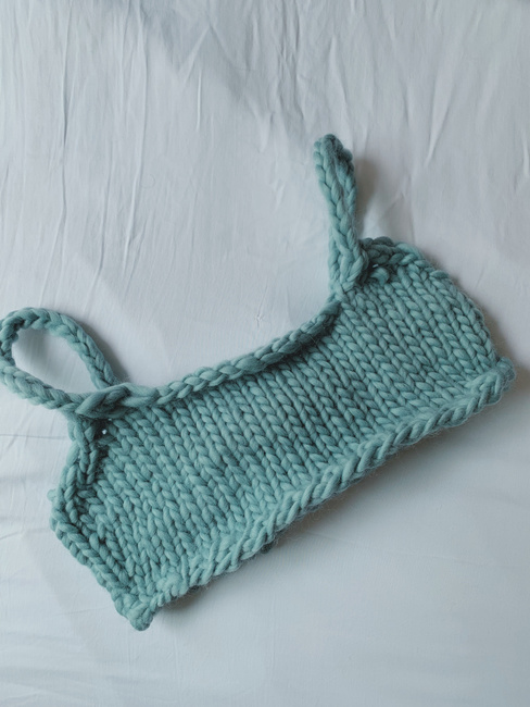 How to: Knit a Chunky Bralette Top, Chunky Game Set Match Top Walkthrough