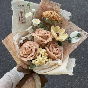 7 in 1 Rose Gesang flowerCrochet Bouquet