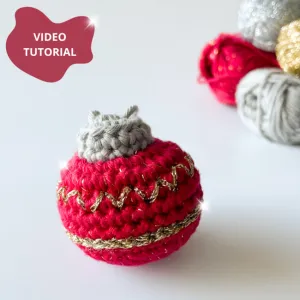 Christmas Bauble Amigurumi no sewing