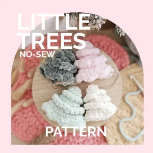 Christmas Tree Ornament | CROCHET PATTERN | No Sew | Little Trees