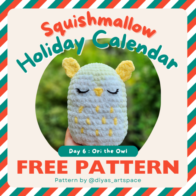 FREE Squishmallow Holiday Calendar: Crochet pattern