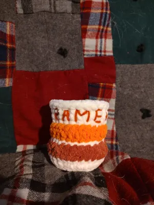 Crochet ramen cup