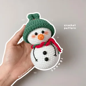 SNOWGI - SNOWMAN CROCHET PATTERN