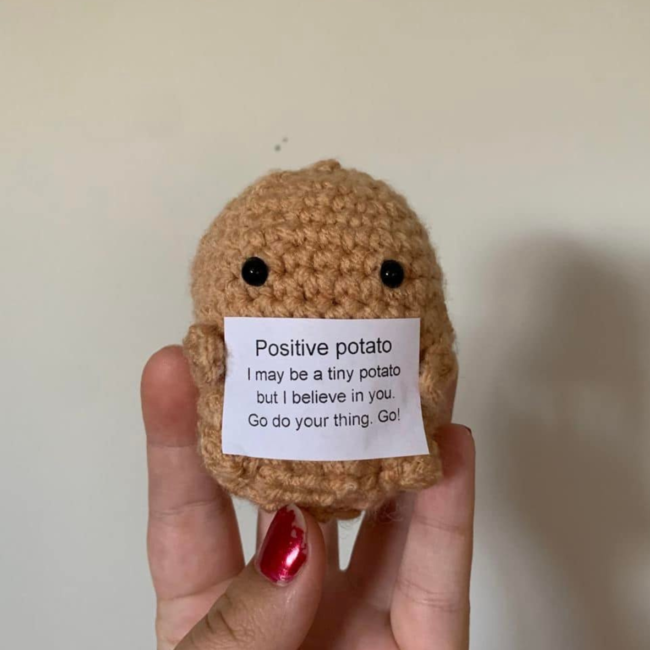 Easy Crochet Positive Potato Amigurumi