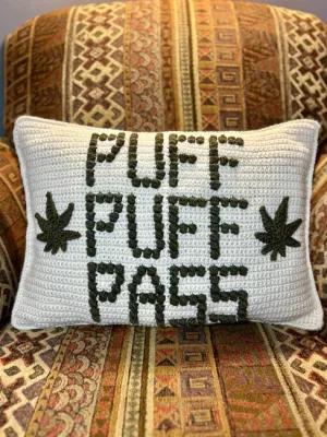 Puff Puff Pass Bobble Stitch Pillow Pattern