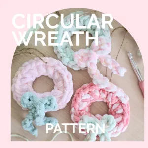 Circular Wreath | CROCHET PATTERN | No Sew | Christmas Ornament