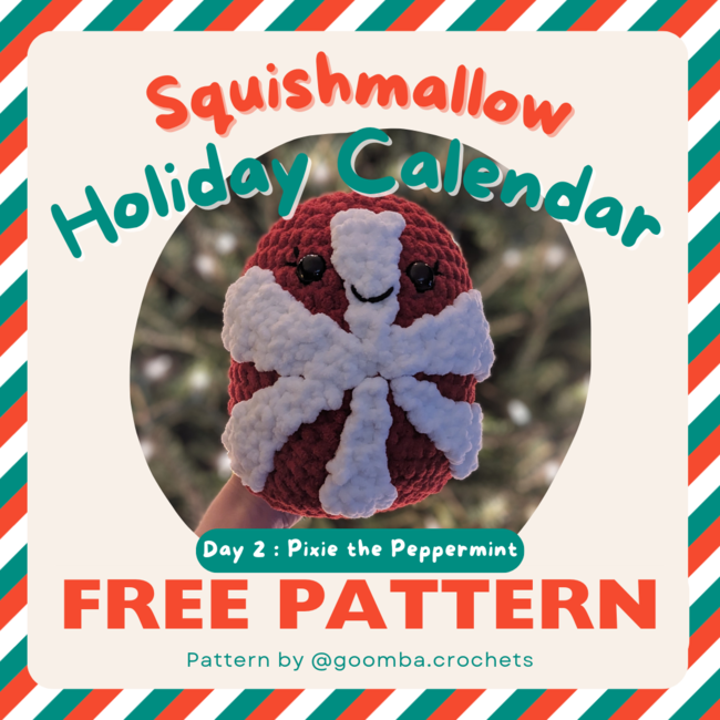 FREE Squishmallow Holiday Calendar: Crochet pattern