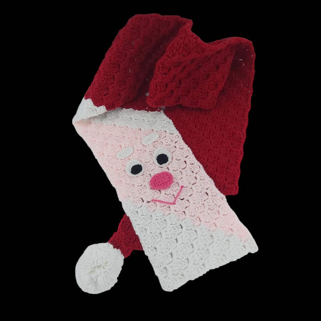 Santa Claus Scarf Crochet: Crochet pattern