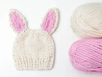 Two Tone Bunny Ears Hat