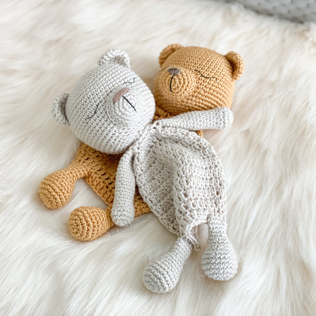Lovey Bear Toy Crochet Pattern - Electronic Download