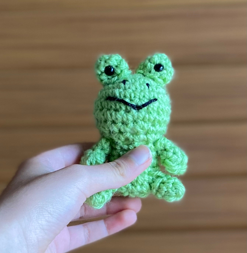 Crochet Build A Bear Spring Green Frog, Spring Pink Frog Jumper
