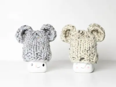 Bear Ears Marshmallow Mugs Hats Farmhouse Home Decor