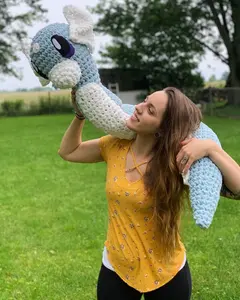 How I Crocheted a Giant Pokemon Plushie  Crochet pokemon, Fun crochet  projects, Hello kitty crochet