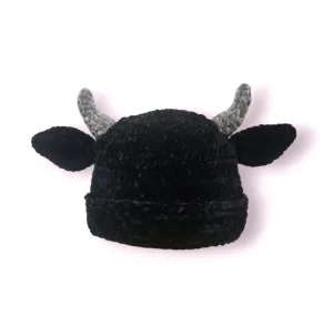 Cow beanie hat