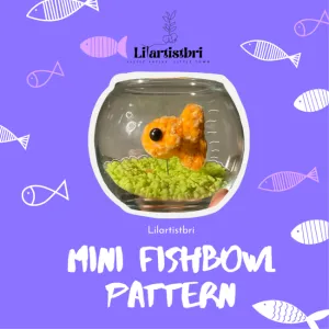 Mini Gold Fish -Fish Bowl Pattern