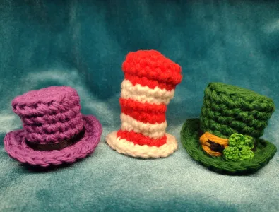Tiny Top Hat / Chimney Sweep / Leprechaun Hat (2 versions)