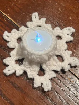 TEALIGHT SNOWFLAKE