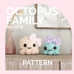 Octopus | CROCHET PATTERN | Low Sew | Octopus Family