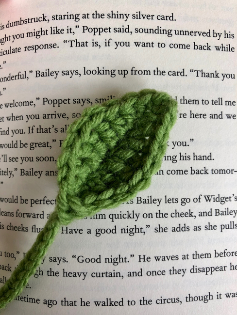 Mushroom Leaf Bookmark Crochet