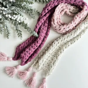 Colour Block Granny Scarf