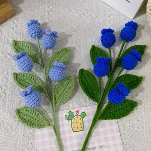 How to Crochet Blueberry Branch