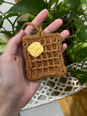 Waffle Bag Charm/pouch