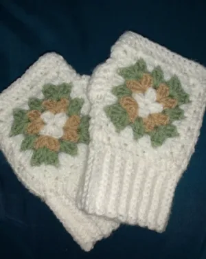 Granny Square Gloves