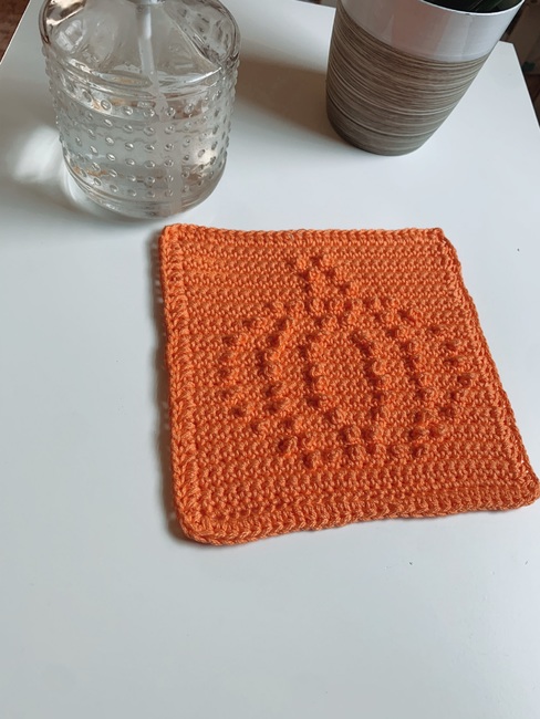 It's Fall Y'all Crochet Dishcloth