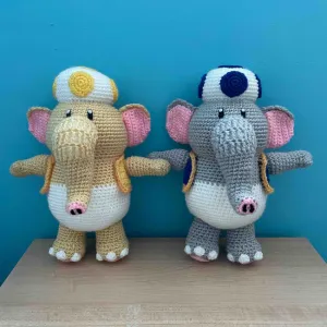 Elephant Toads Amigurumi Pattern (2 Colours In 1)