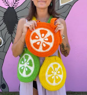 Lemon, Lime, Orange Citrus Purse Pattern