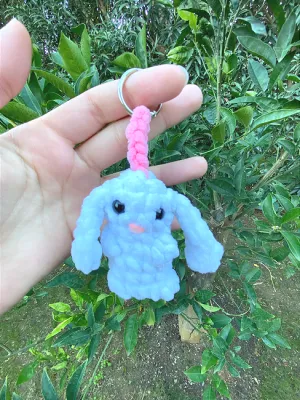 NO-SEW Crochet Baby Bunny, cute simple bunny with optional keyring