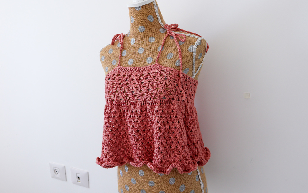 FREE Babydoll Ruffle Top: Knitting pattern