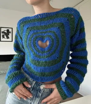 Heart burn crochet sweater pattern