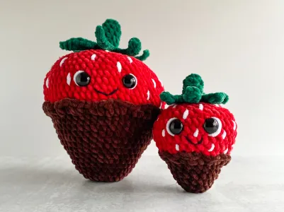 Bundle: Chocolate Covered Strawberry Plush