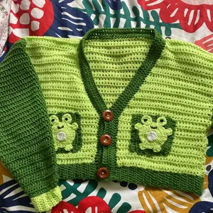 Crochet Froggy Cardigan