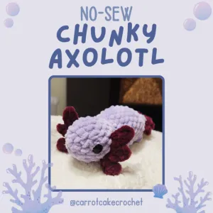 No-Sew Chunky Axolotl