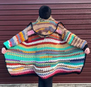 Scrap V stitch Cardi