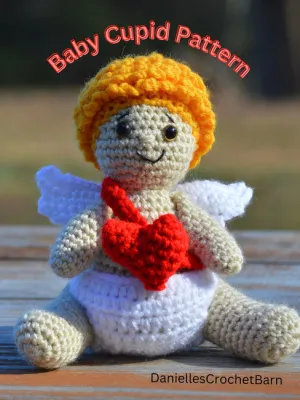 Crochet Baby Cupid for Valentines Pattern