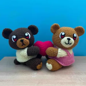 Valentine Bears Amigurumi Pattern