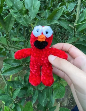 Pocket Elmo Almost No-Sew Crochet Plush Pattern