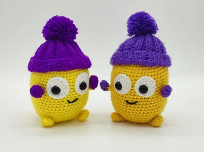 Eggy Happy - Emotional Support Amigurumi