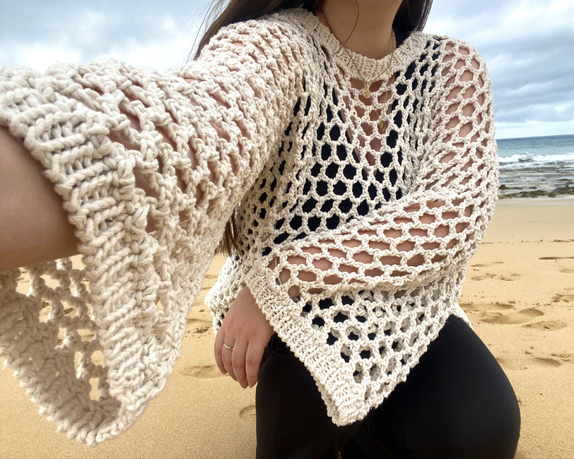 Y2K Hollow Sweater Crochet