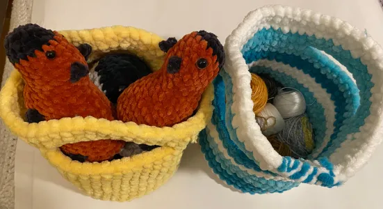 Easy One Skein Basket