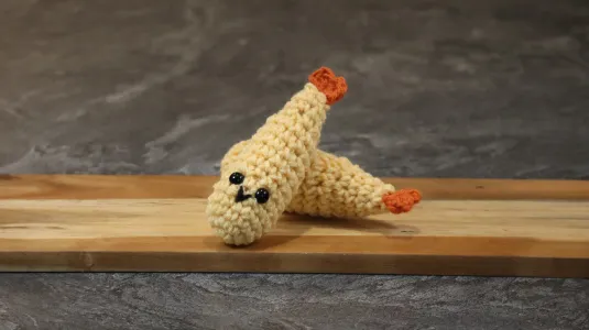 Shrimp Tempura Food Amigurumi