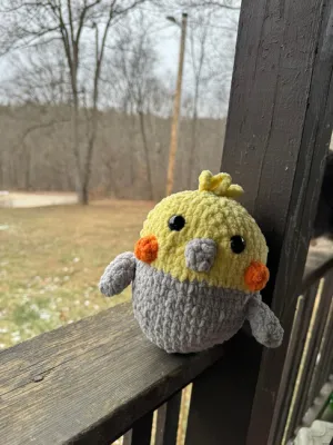 Crochet Cockatiel Squishmallow