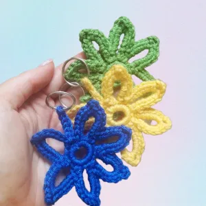 Simple flower keyring/keychain