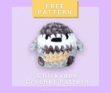 Chickadee Bird Crochet Pattern