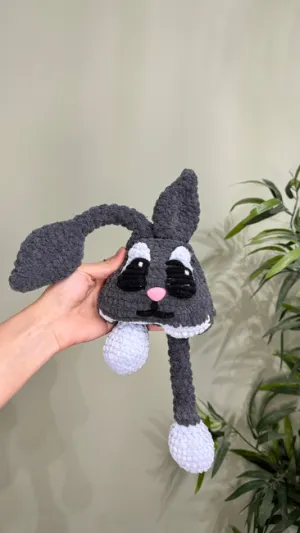 DIGITAL Crochet BUNNY PATTERN Stretchable Hanging sensory crochet baby hanging toys Montessori play gym, Hanging toys stretching amigurumi