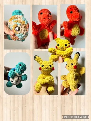 Pokémon interactive toys -crochet pop it\'s